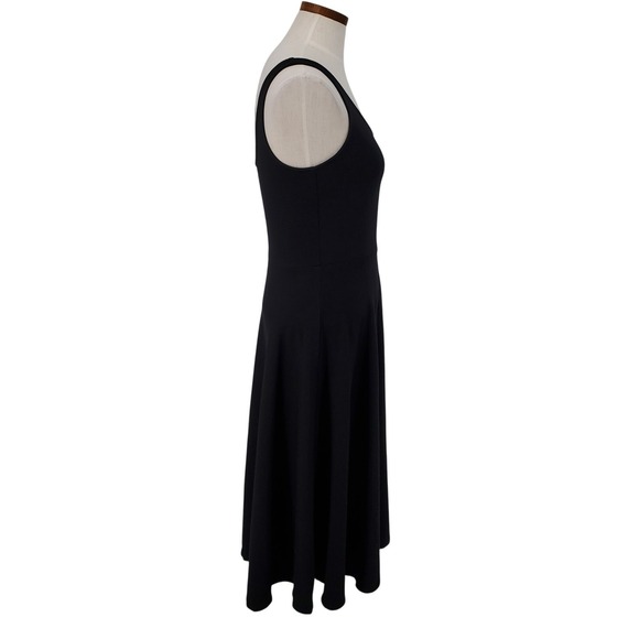 A New Day Womens Size XS Midi A Line Sleeveless Black Dress Scoop Neck New - Picture 2 of 9
